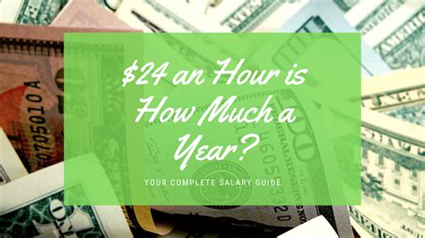 Most employees are eligible for approximately two weeks of paid time off. That means you only work 50 weeks a year, bringing your total working hours to 2,000. If this is the case, we find your gross annual income by doing the following: 2,000 hours x $24 an hour = $48,000. So 24 dollars an hour annually is $48,000 before taxes.